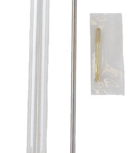 Pro-Shot 1PS262226 Micro-Polished Cleaning Rod .22 - .26 Cal 26" Short Rifle #8-32 Thread 26" Working Length Stainless Steel
