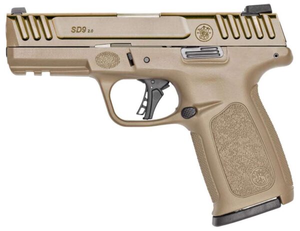 SMITH & WESSON SD9 2.0 FDE BUNDLE 9MM 4" BBL W/ SUREFIRE EP3 EARS