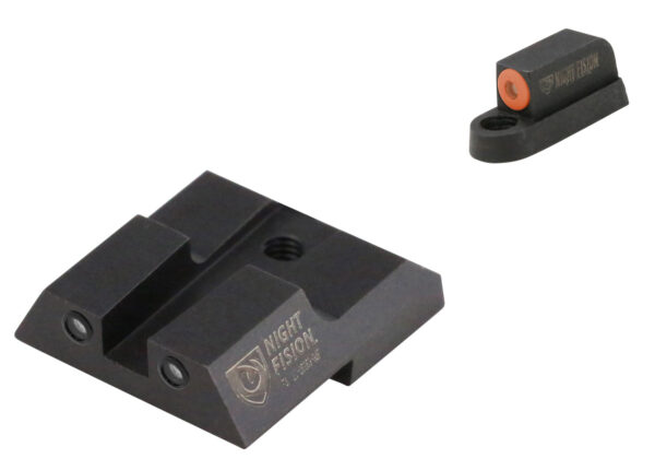 Night Fision CZU076003OGZG Tritium Night Sights For CZ-USA  Green Tritium Orange Outline Front Sight-Green Tritium Black Outline Rear Sight CZ P-07/P-09