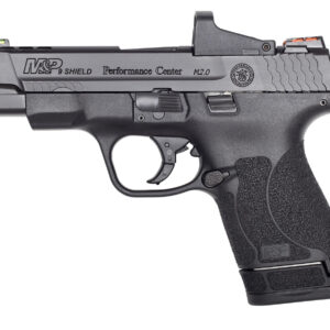 Smith & Wesson 11788 M&P Performance Center Shield M2.0 9mm Luger 4" Ported Barrel 7+1 Or 8+1 , Black Polymer Frame , Ported/Optic Cut Armornite Stainless Steel , Includes Red Dot , No Manual Safety