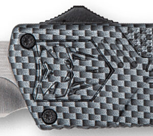 CobraTec Knives CFCTLWDNS Lightweight  3.25" OTF Drop Point Plain D2 Steel Blade/Carbon Fiber Aluminum Handle Includes Pocket Clip