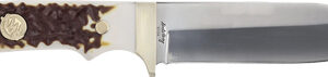 UNCLE HENRY KNIFE NEXT GEN - STAGLON 5.25" BLD W/LTHR SHTH