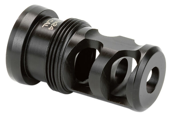 Griffin Armament TMPB30C5824 Paladin 2 Port Taper Mount Black Melonite QPQ 17-4 Stainless Steel with 5/8"-24 tpi Threads, 1.88" OAL & 1.07" Diameter for 30 Cal