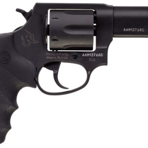 Taurus 285631NS 856 Defender 38 Special +P Caliber with 3" Barrel, 6rd Capacity Cylinder, Overall Matte Black Finish Stainless Steel, Finger Grooved Black Hogue Rubber Grip & Night Front Sight