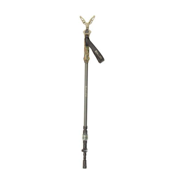 Allen 21447 Axial EZ-Stik Shooting Stick Monopod made of Matte Beetle Green Aluminum with Rubber Foot, Push Button Auto Slide Action, Post Attachment System & 29-61" Vertical Adjustment