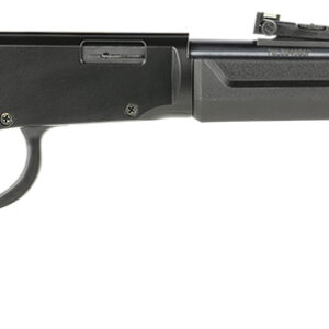 Rossi RL22181SY Rio Bravo  Lever Action 22 LR Caliber with 15+1 Capacity, 18" Round Barrel, Polished Black Metal Finish & Black Synthetic Stock Right Hand (Full Size)
