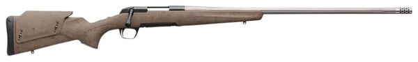 Browning 035514288 X-Bolt Western Hunter Long Range 28 Nosler 3+1 26" MB Matte Blued Spider Webbed Flat Dark Earth Cerakote Hard Core Fiber-Fusion with Adjustable Comb Stock Right Hand (Full Size)