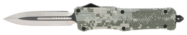 CobraTec Knives LADCCTK1DAGNS CTK-1  Large 3.75" OTF Dagger Plain D2 Steel Blade/Army DigiCamo Aluminum Handle Features Glass Breaker Includes Pocket Clip