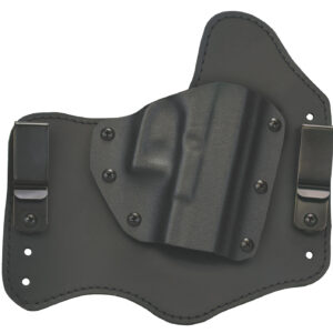 Homeland HLHSIGP228 Homeland Hybrid  IWB Black Leather Belt Clip Fits Sig P228 Right Hand
