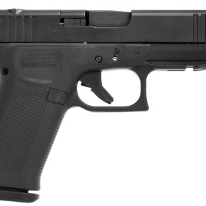 Glock PA4850201FRMOS G48 Gen5 MOS Compact Slim 9mm Luger 10+1 4.17" Black GMB Barrel, Black nDLC MOS Cut/Serrated Slide, Black Polymer Frame w/Beavertail, Black Textured Polymer Grips