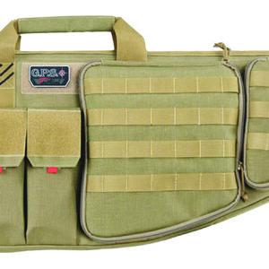 GPS Bags T35ART Tactical AR Case 35" Tan 1000D Nylon with Mag & Storage Pockets, Lockable Zippers, External Handgun Pocket & DuPont Teflon Coating