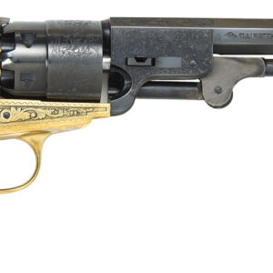 Traditions FR185118 1851 Navy Break Open 44 Cal #11 Percussion 7.50" 6 Shot Brass Engraved Frame Blued Engraved Barrel Blued Cylinder Walnut Grip