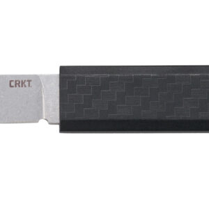 CRKT 2425 Scribe  1.74" Fixed Drop Point Plain Stonewashed 5Cr15MoV SS Blade/ 2.38" Black GRN Handle Includes Pocket Clip/Sheath