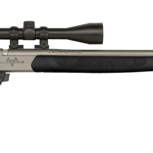Traditions R574110440 Pursuit XT 50 Cal 209 Primer 26" Stainless Cerakote Black Synthetic Stock 3-9x40 Scope