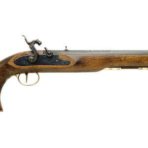 Traditions P1060 Kentucky Pistol Single Shot 50 Cal Percussion 10" Color Case Hardened Frame Blued Barrel Walnut Grip