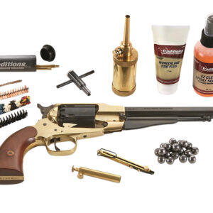 Traditions FRS18581 1858 Army SAO 44 Cal 8" 6 Shot Brass Frame Blued Barrel/Blued Cylinder Walnut Grip Redi-Pack