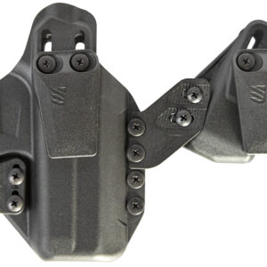 Blackhawk 416100BK Stache Premium Kit IWB Size 00 Black Polymer Belt Clip Compatible w/Glock 17/22/31 Ambidextrous