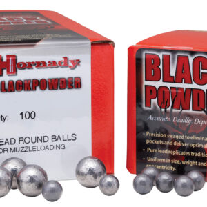 Hornady 6040 Black Powder Lead Balls 45 Cal .440 100 Per Box/ 25 Case