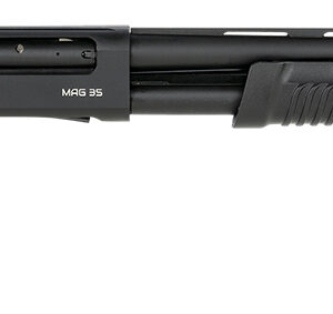 Silver Eagle Arms SMSYN1224 MAG 35  12 Gauge Pump 3.50" 4+1 24" Black Vent Rib Barrel, Black Steel Receiver, Fixed Black Synthetic Stock, Right Hand