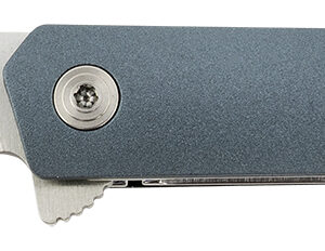 CRKT 7095 CEO  Compact 2.61" Folding Plain Satin 4116 SS Blade, Blue GRN Handle, Includes Pocket Clip