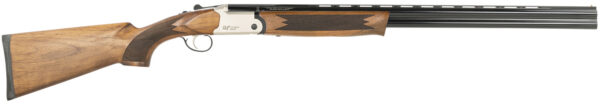 Gforce Arms GFS1641028 Filthy Pheasant  Full Size 410 Gauge Break Open 3" 2rd 28" Black Over/Under Vent Rib Barrel, Nickel Plated Engraved Aluminum Receiver, Fixed Turkish Walnut Stock, Ambidextrous