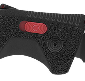 S.O.G SOG11120441 Trident AT 3.70" Folding Tanto Plain Black TiNi Cryo D2 Steel Blade/Black w/Red Accents GRN Handle Features Line Cutter/Glass Breaker