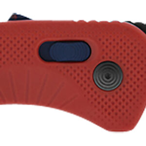 S.O.G SOG11410841 Aegis AT 3.13" Folding Tanto Plain Black TiNi Cryo D2 Steel Blade/Rescue Red w/Indigo Accents GRN Handle