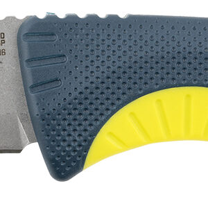 S.O.G SOG17410141 Aegis FX  3.70" Fixed Drop Point Plain Stonewashed 4116 Krupp SS Blade, Indigo w/Acid Accents GRN Handle, Includes Sheath