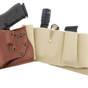 Galco UWERBKHLG UnderWraps Elite Khaki Large Leather/Nylon Handgun