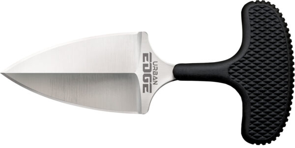 Cold Steel CS43XL Urban Edge  2.50" Fixed Plain Stone Washed Japanese AUS-8A SS Blade/Black Kray-Ex Handle