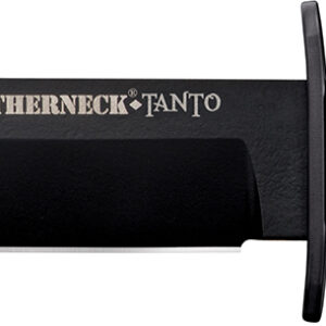 Cold Steel CS-39LSFCT Leatherneck  7" Fixed Plain Tanto Black Matte Powder Coat German D2 Steel Blade/Black Deep Checkered w/double Quillon Guard/ Griv-Ex Handle