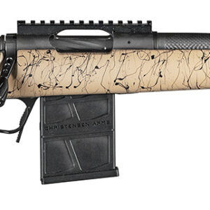 Christensen Arms 8010612300 Ridgeline Scout Full Size 300 Blackout 4+1, 16" Black Nitride Steel Threaded Barrel, Black Nitride Aluminum Receiver, Tan w/Black Webbing Fixed Sporter Stock