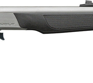CVA PR2117SNW Wolf V2 Northwest 50 Cal Musket Cap 24" Matte Stainless Barrel/Rec, Black Synthetic Furniture, Fiber Optic Sights