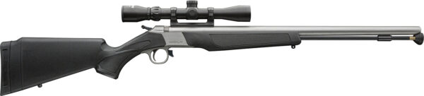 CVA PR2117SSC Wolf V2 50 Cal 209 Primer 24" Matte Stainless Barrel/Rec Black Synthetic Stock Includes 3-9x32mm Scope