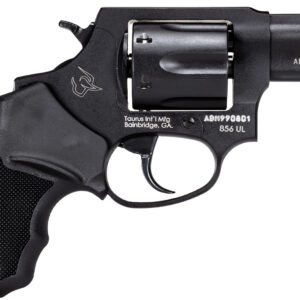Taurus 285621UL 856 Ultra-Lite Small Frame 38 Special +P 6rd 2" Matte Black Carbon Steel Barrel & Cylinder, Matte Black Anodized Aluminum Frame, Black Finger Groove Rubber Grip
