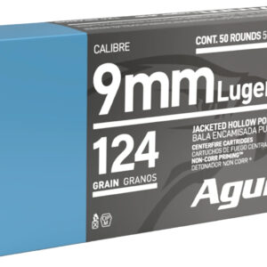 Aguila 1E092125 Personal Defense Handgun 9mm Luger 124gr Jacketed Hollow Point 50 Per Box/10 Case