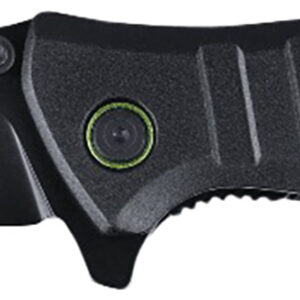 CRKT 6295 Dextro  3.18" Folding Drop Point Plain Black TiNi D2 Steel Blade/Black Aluminum Handle Includes Pocket Clip