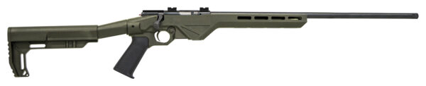 Citadel CIT22WMBLTODG Trakr  22 WMR 5+1 18" Blued Steel Barrel & Receiver, OD Green Synthetic Stock