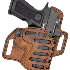 Versacarry C22142 Compound  OWB Size 04 Brown Leather Belt Slide