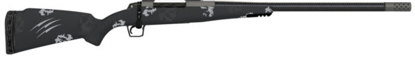 Fierce Firearms ROG65PRC24GP Carbon Rogue  Full Size 6.5 PRC 3+1 24" Hand Lapped/Match Grade Threaded Barrel, Glacier Cerakote Steel Receiver, Phantom Camo Fierce Rogue Carbon Fiber Stock