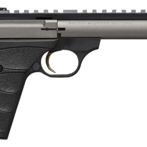 Browning 051586490 Buck Mark Field/Target 22 LR 10+1 5.50" Tungsten Gray Cerakote Steel Bull Barrel & Serrated Steel w/Picatinny Rail Slide, Matte Black Alloy Receiver Black Polymer Grips
