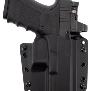Galco CVS224RB Corvus  IWB/OWB Black Kydex Belt Loop Fits CZ P-10F/Glock 17 Gen 5/Zev Tech Right Hand
