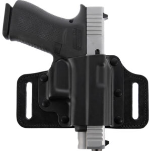 Galco TS428B TacSlide  OWB Black Kydex/Leather Belt Slide Fits HK 45/45C/HK P30/USP 9/40 Right Hand