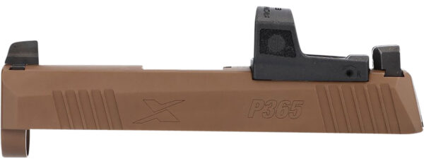 Sig Sauer 8900984 P365X Slide Assembly Fits Sig P365X 9mm Luger Coyote Brown Nitride Stainless Steel Optic Cut/Serrated Slide XRAY3 Sights