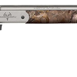 Traditions R721108432 Buckstalker XT 50 Cal 209 Primer 24", Stainless Cerakote Barrel/Rec, Next Wyld Camo Synthetic Stock