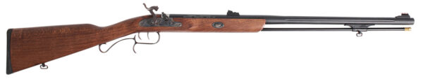 Traditions R392001 ShedHorn  50 Cal Musket 26" Black Cerakote Fluted Barrel, Fixed Hardwood  Stock