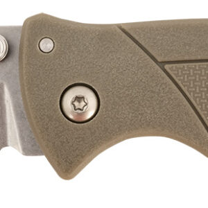 Cold Steel CSFLC3SPSSFDEZ Verdict  3" Folding Spear Point Plain Stonewashed 4116 SS Blade/Brown GFN Handle Includes Belt Clip