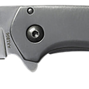 Smiths Products 51008 Furrow  2.90" Folding Drop Point Plain Satin Titanium Coated Stainless Steel Blade/Stainless Steel Handle Includes Pocket Clip