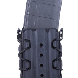 High Speed Gear 162R01BK X2R Taco V2 Mag Pouch Double, Black Polymer, Belt Clip/MOLLE U-Mount, Compatible w/ AR/AK Rifle Mags