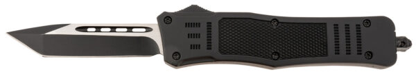 Steel River Knives T618BT Spartan  Medium 3.25" Tanto Plain Black/Silver 440C SS Blade/ 4.50" Black Aluminum Zinc Alloy Handle